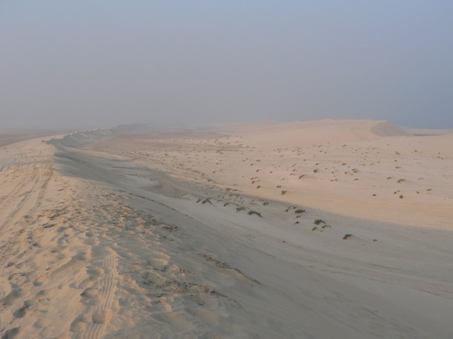 This ridge is called the necklace, the dunes are supposed to be the pearls