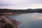 This is a panoramic of the reservoir created by the dam, L to R, 1 of 3.
