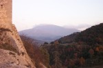 The mountain in the background is Le Mont Ventoux. Notice the cloud at the top of the mountain.