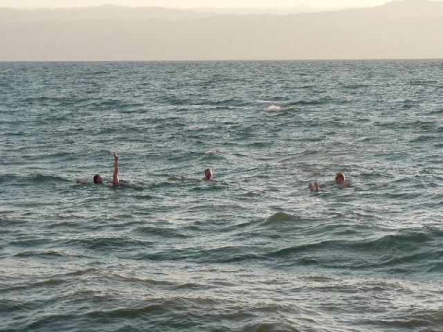 Swimming in the Dead Sea was so much fun!!