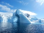 Some of the floating ice seemed too creative to be natural. Perhaps the penguins moonlight as ice sculptors?