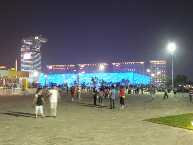 After the race we went out by the aquatic center to meet Megan.