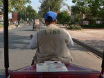 Our Remorque-moto driver for the day.  This was a great way to get around with open air visibility and a nice cooling breeze.