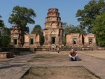 This is the Prasat Kravan Hindu temple.