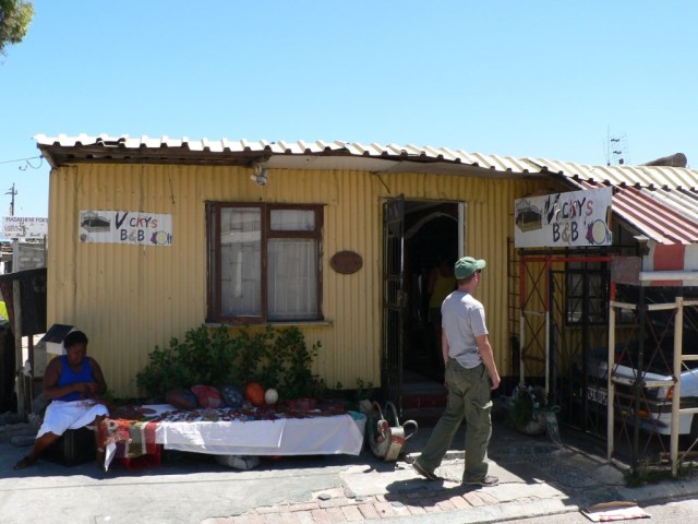 We visited Vicky's B&B during the tour. She has two rooms and operates the only B&B in a township.  Most of the proceeds of her business go toward helping the neighborhood children.
