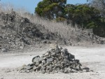 The prisoners were forced to haul rocks from one side of the quarry to the other, and then back, day after day.