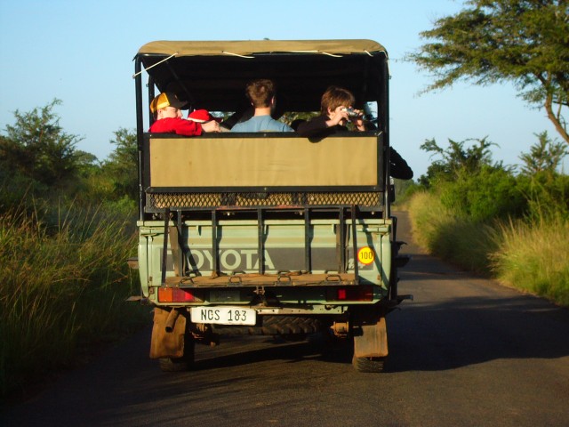 Afrikaaners on a guided safari