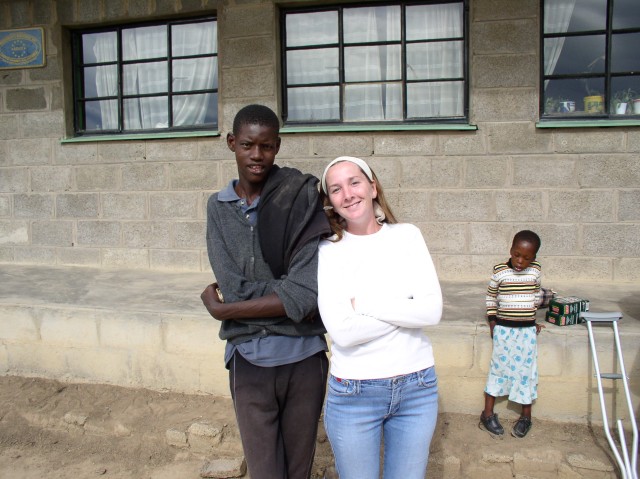 Lori and two of her students