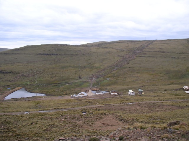 a ski slope in the off-season