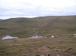 a ski slope in the off-season