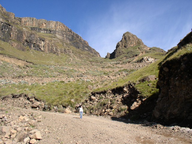 The scenery around the Sani Pass was breathtaking.