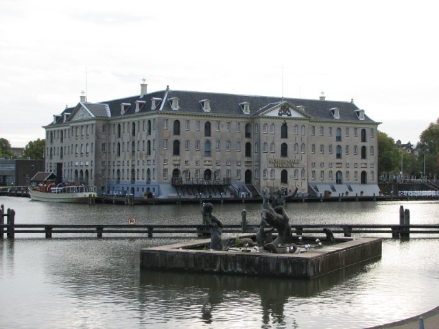 This is the Scheepvaart Museum in downtown Amsterdam.  Aside from all its notoriety Amsterdam is really a great city to visit.  The public transportation system is amazing and there is a lot to see and do.