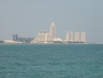 The pyramid shaped building is the Sheraton hotel.  It was one of the earliest large buildings built in the area and one of the cities' landmarks.