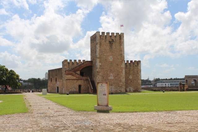 The Ozama Fortress is the oldest fort in the Americas. Construction began in 1502 and it was completed in 1505. The castle was designed to guard the entrance to the port of Santo Domingo and defend the city from seaborne enemies.