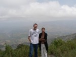 This is the edge of the Blue Nile Gorge.  Since it is a foggy day it is a bit difficult to make out the floor and the far side.