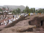 We happened to come to Lalibela during one of their religous festivals so the streets were filled with pilgrims from all around the country.