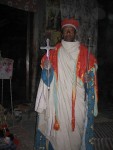 This priest lives the solitary life at the top of the mountain.