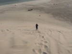 Mom's favorite part was walking down the powder soft dunes.  Dad and I had more fun driving my truck up, over and around the dunes.