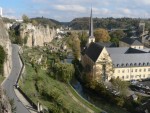 The Breedewee Restaurant claims that the view from their terrace is the best in all of Luxembourg.  We didn't get up to the terrace because it was closed, however, here is the view from the street level.