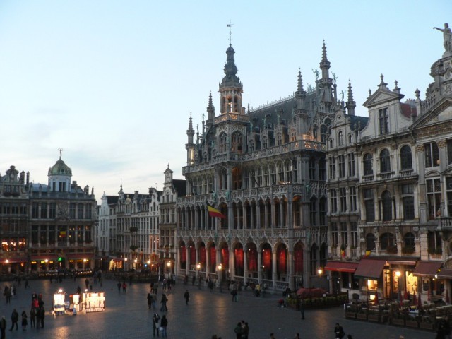 Another look at the square.  These gothic style buildings are guildhalls built in the 15th century by the various merchant guilds.