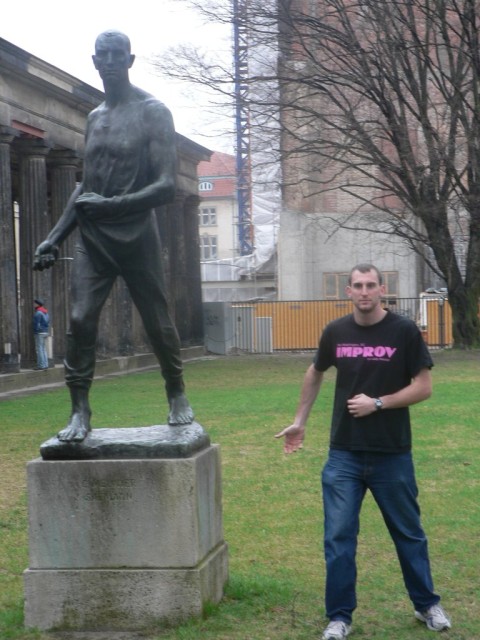 Being true to my shirt, I tried to imitate this statue, and continued on to generally annoy it until came down and beat the snot out of me.