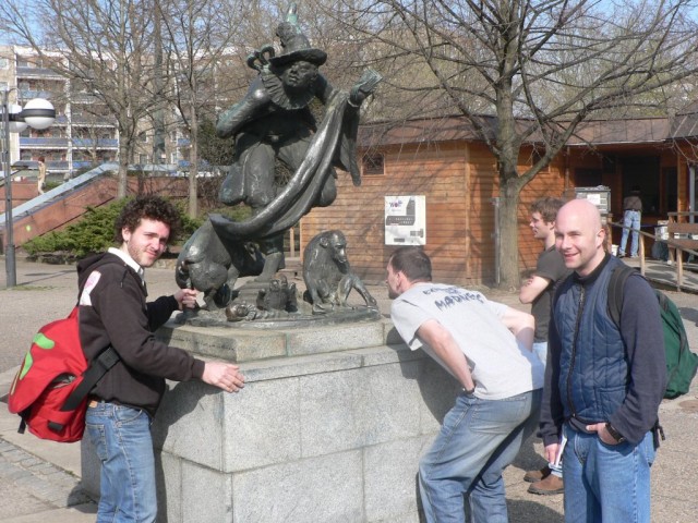 We took a bit of a break from our touring to study the cultural significance of this statue.