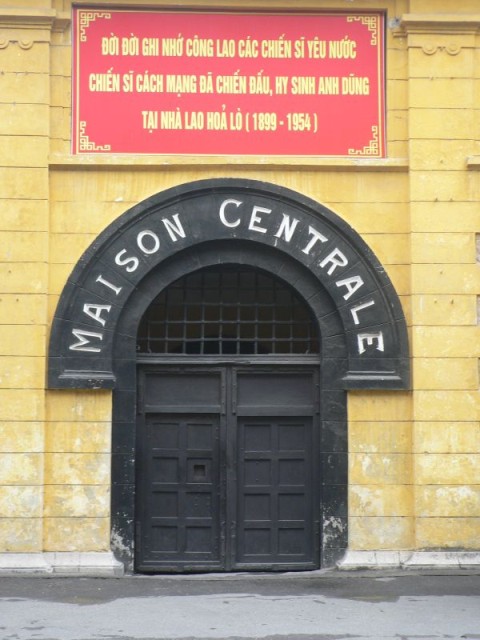 ..the Hanoi Hilton!  This is the prison where downed US fighter pilots were held as POWs.  John McCain was a prisoner here.