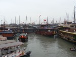 This is the dock at Halong City.  I couldn't help but wonder how the boats on the inside of the masses can get out if they need to?  Do the other captains leave the keys with the valet??