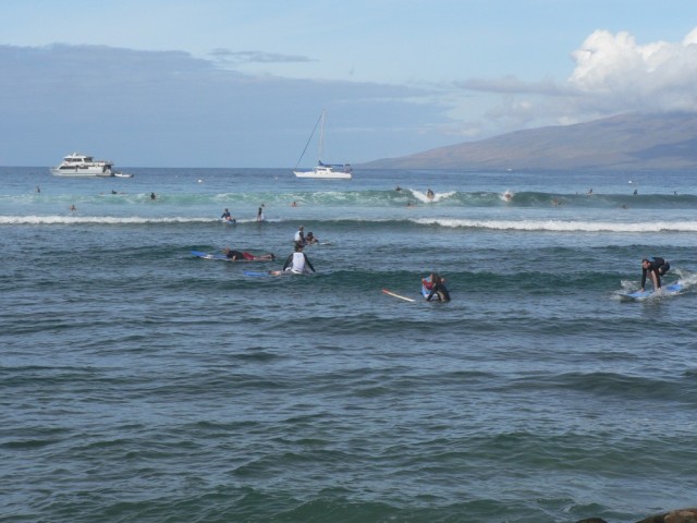 Hey look, I'm almost up!  I really enjoyed surfing, might have to be a beach bum for a while..