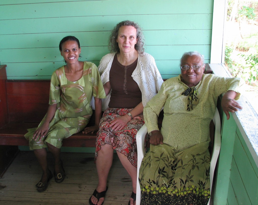 We visited Sister Nora and her granddaughter Sister Myra.  They live in the property adjacent to the church.
