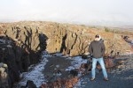 This is where the North American and Eurasian continental plates meet, and are slowly pulling away from each at the pace of about two and a half centimeters per year.