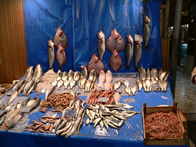 Fresh fish was widely available