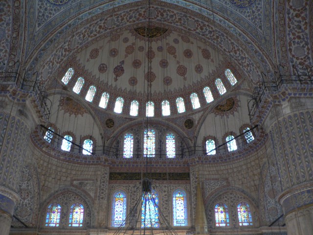 The Blue Mosque gets its name from these blue tiles.