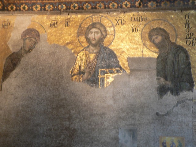 Christian mosiacs in the Haghia Sophia