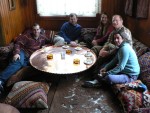 After visiting the massive Blue Mosque and the Haghia Sophia, we had lunch in a nice cafe appropriately sized for a band of traveling hobbits.