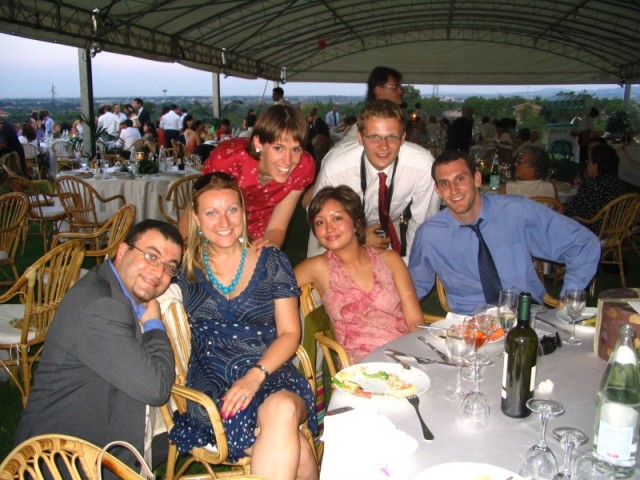 The non-italian speaking Exeter table.