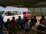 Chillin out at Nadim's semi-permanent camp site out in the dunes