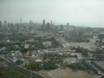 A view of Kuwait City from the towers.  I think I can see garden city from here!