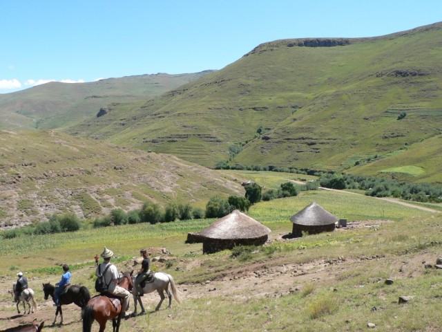 The sure footed ponies could traverse the steep mountainside with ease.  At one point I let my pony run as fast as it wanted.  I had no idea how intense and taxing it is to ride a horse that fast!  My legs were sore for days.  :-)