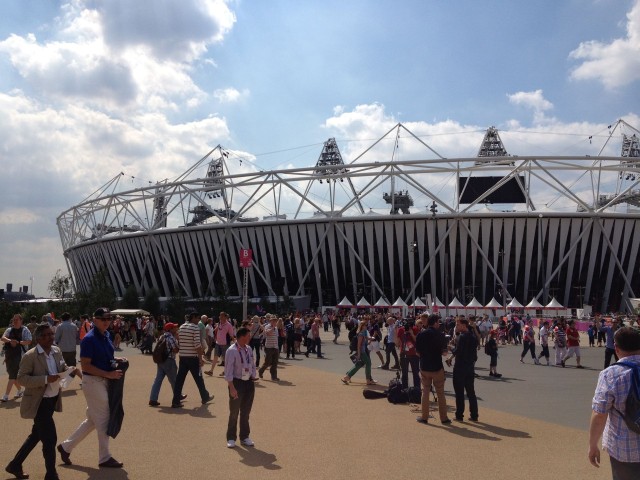 I took a walk to see the Olympic Stadium where I would be watching Track and Field the next night - woo-hoo!