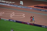 It was a tight race between USA and the Bahamas all the way around the track, but Angelo got caught with 50 meters to go to give the Bahamas the win. It was only the 3rd time the US mens team has ever been beaten in the Olympic 4x400.