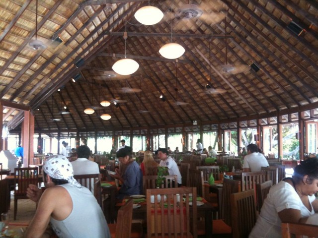 Meals were included, so we ate buffet style in a large dining area.