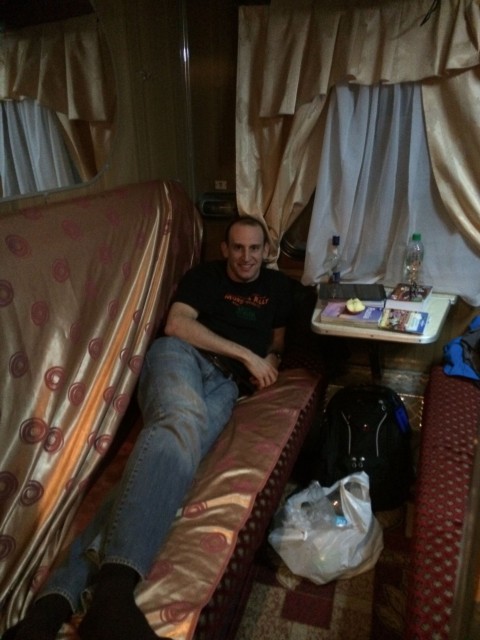 From Kiev we took an old soviet style train 14 hours to Chisinau, Moldova. We paid extra for the luxury cabin.