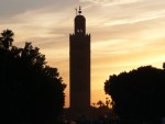 Here is the minaret of the Katoubia mosque at sunset..  Pretty!  :-)