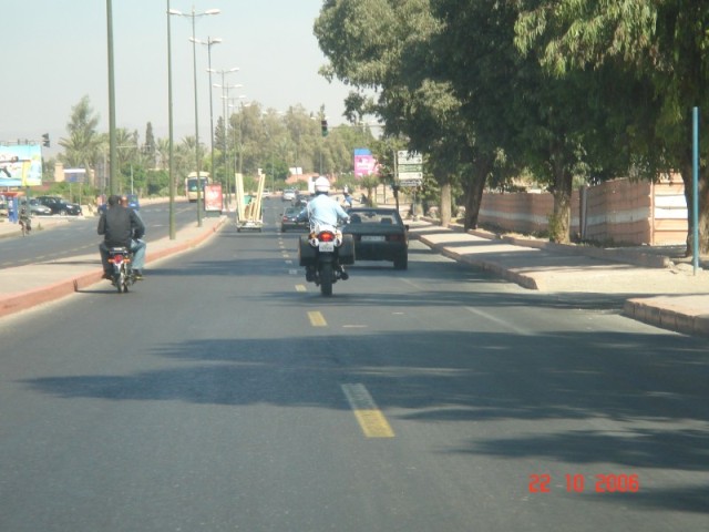 Upon leaving Marrakesh, my foot was feeling a little heavy and I was pulled over by the police for speeding.  It soon became apparent that all they were interested in was money.  We didn't have enough.  They took our licenses and had us drive to the lone ATM around.  It was broken.  We searched for another, but couldn't find any..  The police had come looking for us by this point.