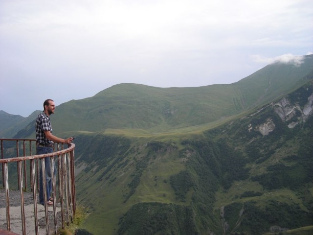 We fully expected to be turned around at the border, but given how incredible the scenery was in the Caucasus mountains enroute, I was ok with being stuck there for a while.