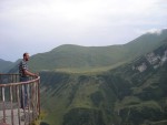 We fully expected to be turned around at the border, but given how incredible the scenery was in the Caucasus mountains enroute, I was ok with being stuck there for a while.