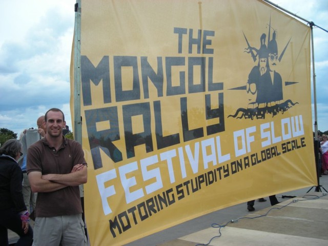 The rally started at the Goodwood Motor Circuit with the Festival of Slow.  Half of the rally's total 300 teams started here, and the other half would start in the Czech Republic two days later.