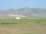 Much of Mongolia is beautiful pastel colored plains and hills.