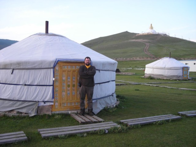 Ed and I rented a tourist ger for the night, we were the only ones staying in the whole camp.